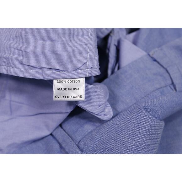 Sid Mashburn Light Blue Iridescent Flat Front Cotton Chino Pants 34x27 - Picture 7 of 7